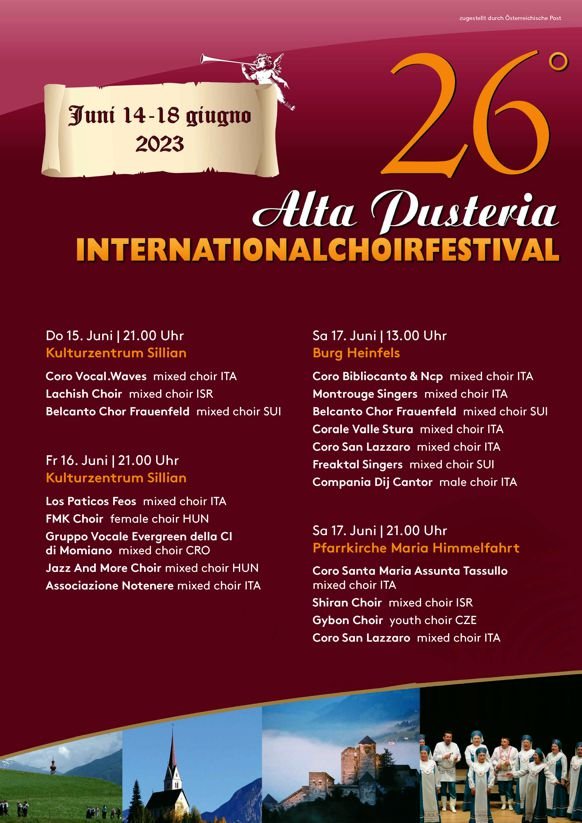 26th Alta Pusteria International Choir Festival
